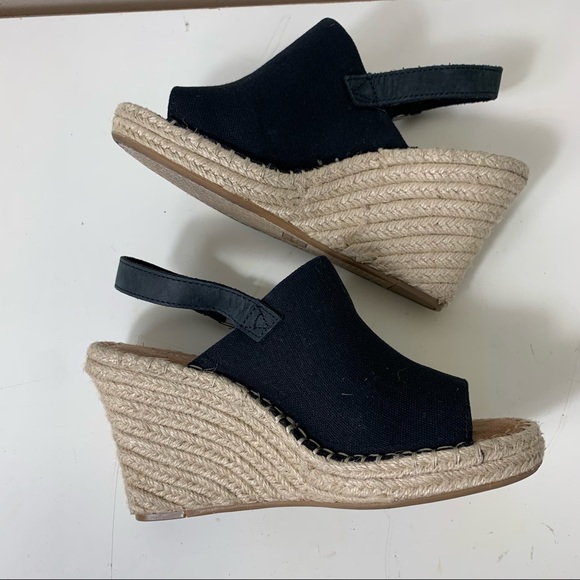 Toms black Monica wedge heel - Picture 4 of 8